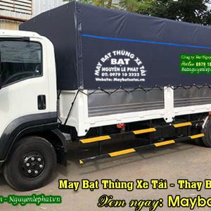 May bạt trùm thùng xe tải