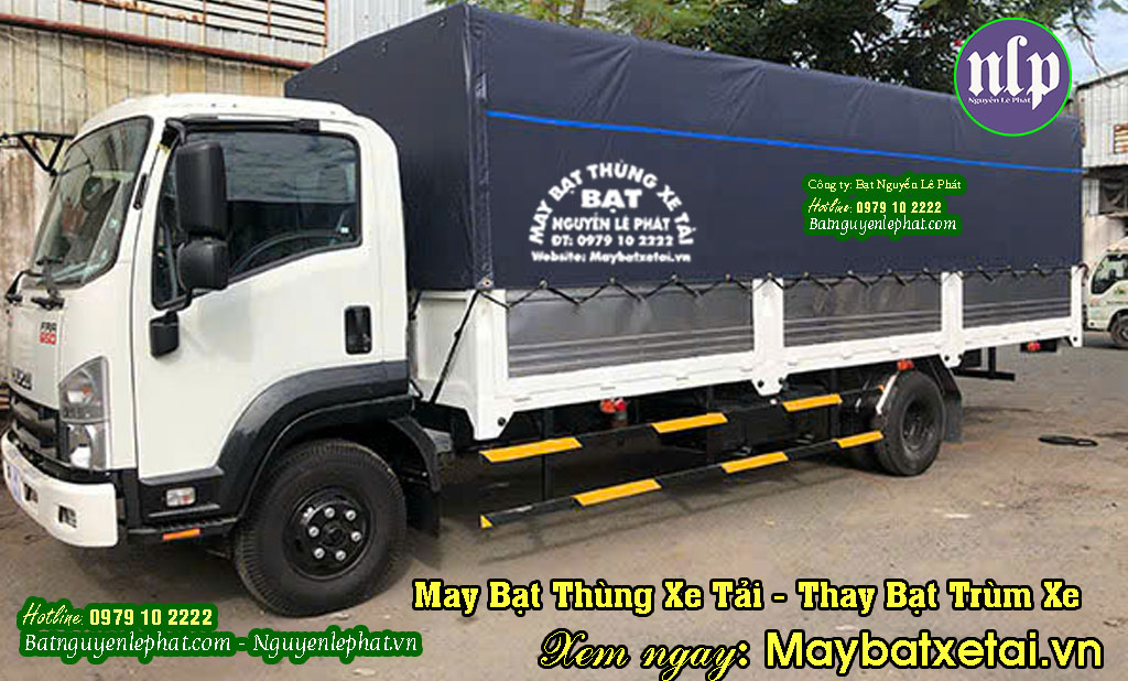 Giá thay bạt trùm thùng xe tải mới giá rẻ gần đây May bạt trùm thùng xe tải
