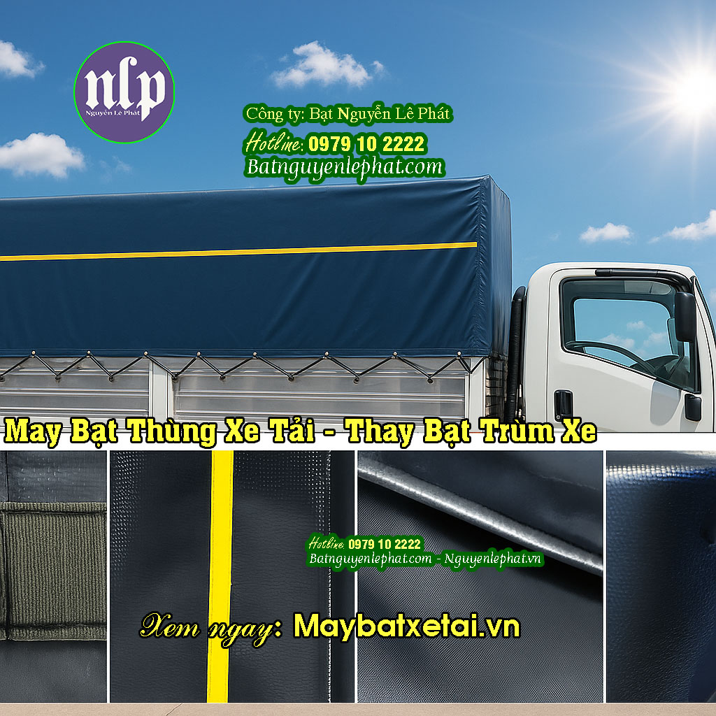 May thay bạt trùm thùng xe tải gần đây May thay bạt trùm thùng xe tải gần đây