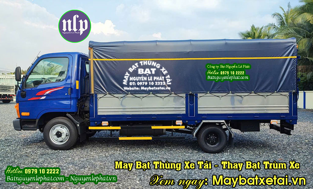 May bạt trùm thùng xe tải May bạt trùm thùng xe tải