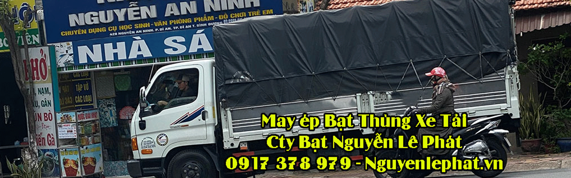 May Bạt Thùng Trùm Xe Tải Chợ Bửu Long Biên Hòa May Bạt Trùm Thùng Xe Tải